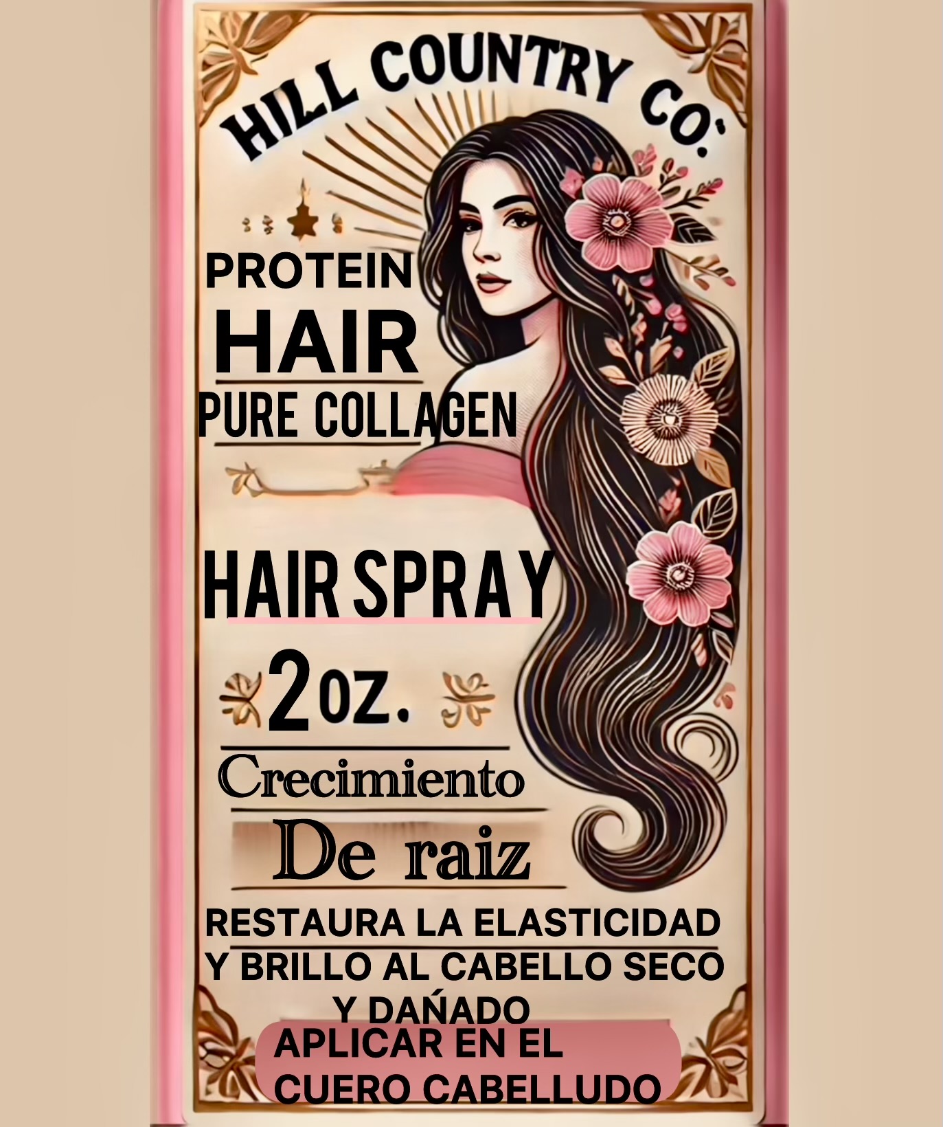 Hair protein  2 oz spray\ proteína para el pelo 2oz spray